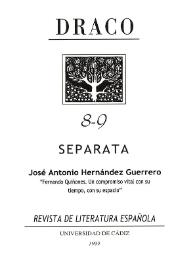 Portada:Fernando Quiñones: un compromiso vital con su tiempo, con su espacio y con su lengua / José Antonio Hernández Guerrero