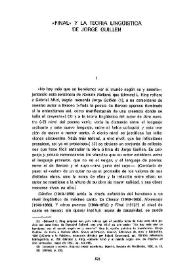 Portada:\"Final\" y la teoría lingüística de Jorge Guillén / Francisco del Pino Calzacorta