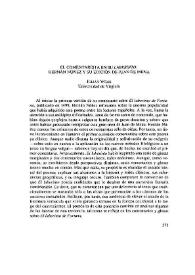 Portada:El comentarista en su "Laberinto": Hernán Núñez y su edición de Juan de Mena / Julián Weiss