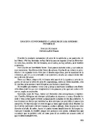 Portada:Gracián: conocimiento y aprecio de los autores españoles / Ignacio Elizalde