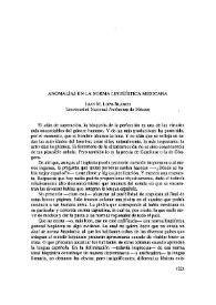 Portada:Anomalías en la norma lingüística mexicana  / Juan M. Lope Blanch