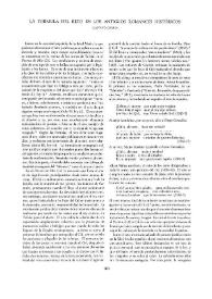 Portada: La fórmula del reto en los antiguos romances históricos  / Gustavo Correa