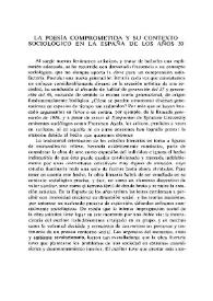 Portada:La poesía comprometida y su contexto sociológico en la España de los años treinta  / Juan Cano Ballesta