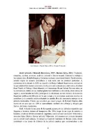 Portada:Jordi Arbonès i Montull (Barcelona, 1929 - Buenos Aires, 2001) [Semblanza] / Marcela Lucci 