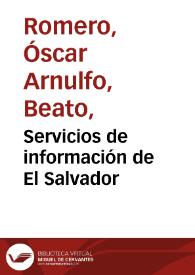 Portada:Servicios de información de El Salvador