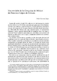 Portada:Una revisión de la \"Conquista de México\" de López de Gómara / Pedro Carreras López