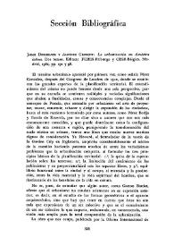 Portada:Jaime Dorselaer y Alfonso Gregory: \"La urbanización en América Latina\". Dos tomos. Editan: FERES-Friburgo y CRSR-Bélgica. Madrid, 1962, pp. 192 y 98 [Reseña] / Darío Hernández Martín