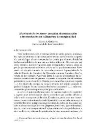 Portada:"El coloquio de los perros": creación, deconstrucción e interpretación en la literatura de marginalidad / Marco A. Gutiérrez