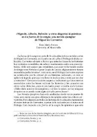 Portada:\"Nigredo, Albedo, Rubedo\" y otras alegorías alquímicas en \"La fuerza de la sangre\", una novela ejemplar de Miguel de Cervantes / Rosa María Stoops