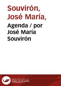 Portada:Agenda / por José María Souvirón