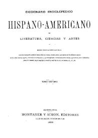 Portada:Diccionario enciclopédico hispano-americano de literatura, ciencias y artes. Tomo 7