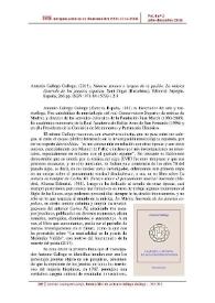 Portada:Antonio Gallego Gallego, (2015). \"Número sonoro o lengua de la pasión. La música ilustrada de los jesuitas expulsos\", Sant Cugat (Barcelona), Editorial Arpegio, España, 266 pp. ISBN: 978-84-15799-12-5