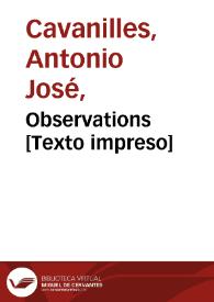 Portada:Observations