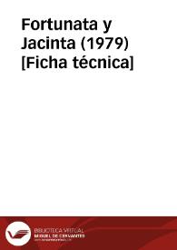 Portada:Fortunata y Jacinta (1979) [Ficha técnica]