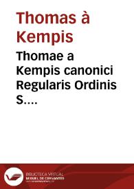 Portada:Thomae a Kempis canonici Regularis Ordinis S. Agustini, de Imitatione Christi ; lib. IV / Graece interpretati a P. Georgio Mayr.