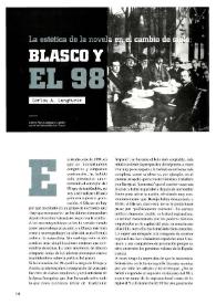 Portada:La estética de la novela en el cambio de siglo: Blasco y el 98  / Carlos A. Longhurst