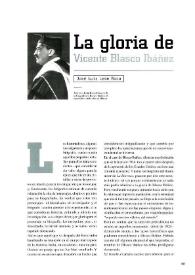 Portada:La gloria de Vicente Blasco Ibáñez  / José Luis León Roca