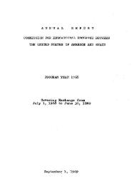 Portada:Annual report of the Fulbright Commission. Program year 1968