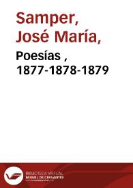Portada:Poesías  , 1877-1878-1879