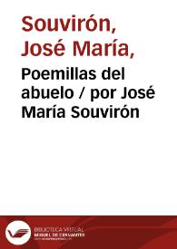 Portada:Poemillas del abuelo / por José María Souvirón