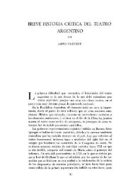 Portada:Breve historia crítica del teatro argentino / por Jaime Potenze
