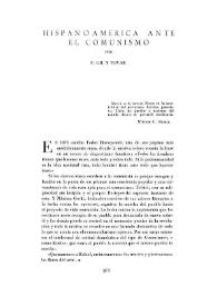 Portada:Hispanoamérica ante el comunismo / por F. Gil y Tovar
