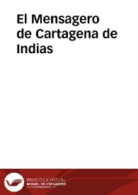 Portada:El Mensagero de Cartagena de Indias