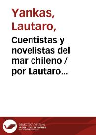 Portada:Cuentistas y novelistas del mar chileno / por Lautaro Yankas