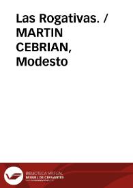 Portada:Las Rogativas. / MARTIN CEBRIAN, Modesto