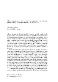 Portada:Alberto Santamaría, \"La vida me sienta mal: argumentos a favor del arte romántico previos a su triunfo\", Salamanca, El Desvelo, 2015 / Luis Bagué Quílez