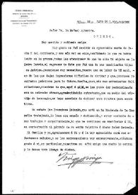 Portada:Carta de Iñigo Noriega a Rafael Altamira. México, 26 de mayo de 1910