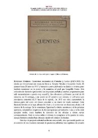 Portada:Ediciones Mínimas. Cuadernos mensuales de Ciencias y Letras (1915-1922) [Semblanza] / Margarita Merbilhaá