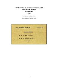 Portada:Libro de Actas de la Junta de Auxilio a los Republicanos Españoles. Libro reservado 