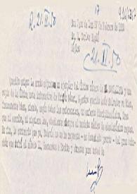 Portada:Carta de Indalecio Prieto a Carlos Esplá. San Juan de Luz, 27 de febrero de 1950