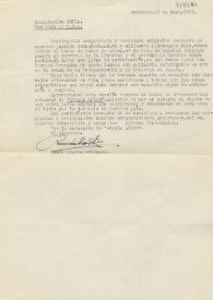 Portada:Carta de Ramón Liarte a Carlos Esplá. Toulouse, 26 de mayo de 1955