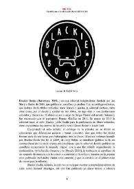 Portada:Blackie Books (Barcelona, 2009- ) [Semblanza] / Vicent Moreno