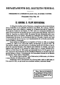 Portada:El general D. Felipe Berriozábal