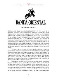Portada:Ediciones de la Banda Oriental (Montevideo, 1961- ) [Semblanza] / Leonardo Guedes Marrero