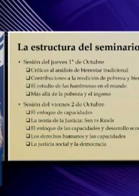 Portada:Seminario introductorio al pensamiento de Amartya Sen (1.ª sesión) / Rocío García Díaz