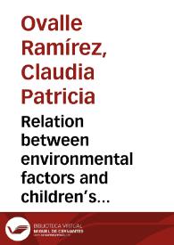 Portada:Relation between environmental factors and children’s development in one central american orphanage