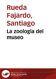 Portada:La zoología del museo