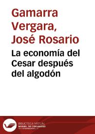 Portada:La economía del Cesar después del algodón