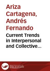 Portada:Current Trends in Interpersonal and Collective Violence in Colombia: A Statistical Analysis = Tendencias Actuales en Violencia Interpersonal y Colectiva en Colombia: Análisis Estadístico
