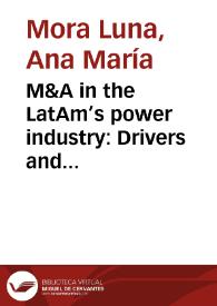 Portada:M&A in the LatAm’s power industry: Drivers and hurdles of successful post-merger integration = Fusiones y adquisiciones en la industria eléctrica Latinoamericana: facilitadores y obstáculos de procesos