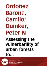Portada:Assessing the vulnerbarility of urban forests to climate change