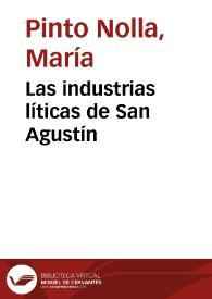 Portada:Las industrias líticas de San Agustín