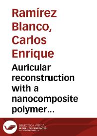 Portada:Auricular reconstruction with a nanocomposite polymer = Reconstrucción auricular con un nanopolimero