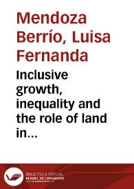 Portada:Inclusive growth, inequality and the role of land in rural development in Brazil = Crecimiento inclusivo, inequidad y el rol de la tierra en el desarrollo rural de Brasil