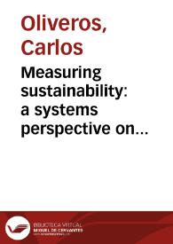 Portada:Measuring sustainability: a systems perspective on sustainability reporting frameworks = Midiendo la sostenibilidad: una perspectiva de sistemas sobre los esquemas de reportes de sostenibilidad