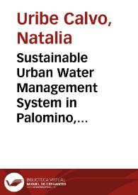 Portada:Sustainable Urban Water Management System in Palomino, Colombia. An Urban Water Metabolism Approach